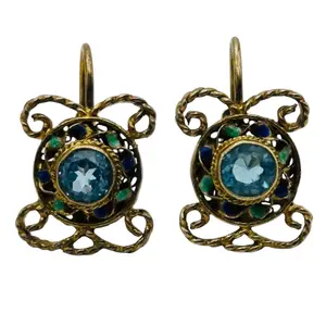 Sterling Spinel Earrings