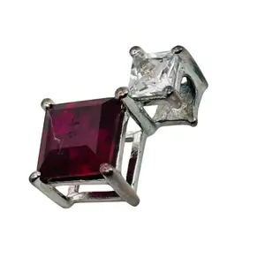 Sterling Ruby Topaz Pendant
