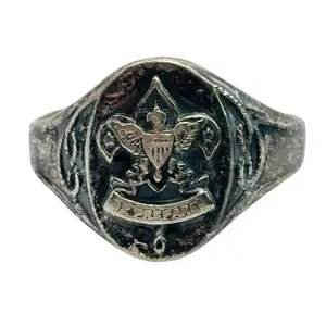 Sterling Boy Scout Of America Ring Sz 10