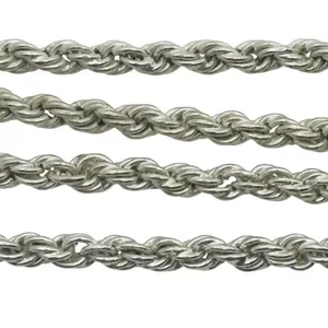 Sterling Rope Chain Necklace