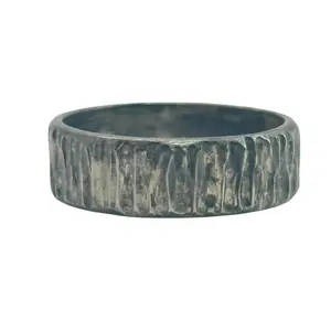 Sterling Textured Band Sz 7