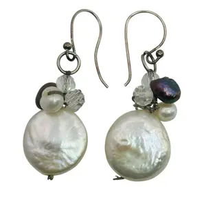 Sterling Mother Of Pearl Earrings