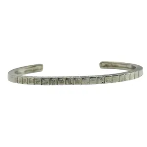 MC Tsasie Navajo Sterling Cuff Bracelet