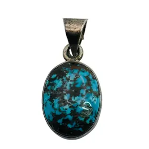 Sterling Speckled Turquoise Pendant