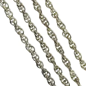Italy Sterling Rope Chain Necklace