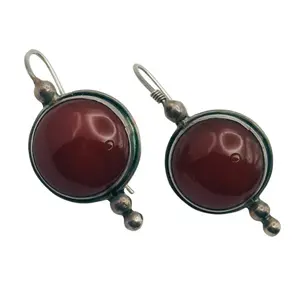 Sterling Carnelian Earrings
