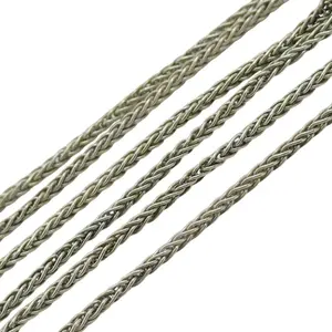 Sterling Wheat Chain Necklace