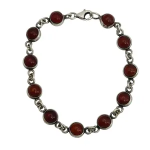 Sterling Amber Bracelet