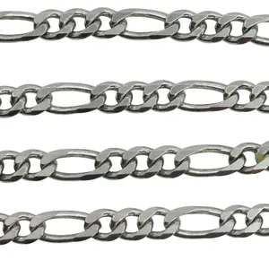 Italy Sterling Figaro Chain Necklace
