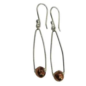 Sterling Dangle Ball Earrings