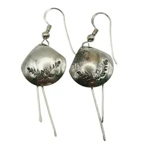 Southwest Sterling Stamped Earrings
