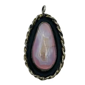 Sterling Rose Quartz Pendant