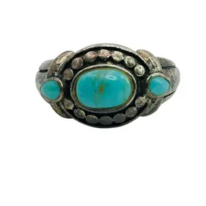 Signed Sterling Turquoise Ring