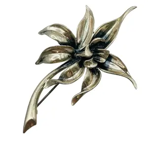 Jewelart Sterling Flower Brooch
