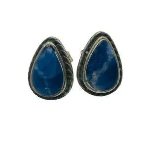 Sterling Lapis Lazuli Teardrop Earrings