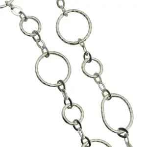 Italy Sterling Circle Chain Bracelet