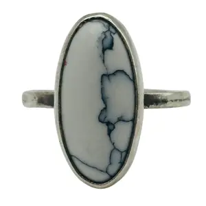 Southwest Sterling Buffalo Turquoise Ring Sz 9