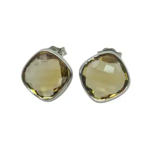 Sterling Citrine Earrings
