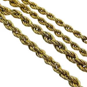 Signed Italy Sterling Rope Chain Necklace