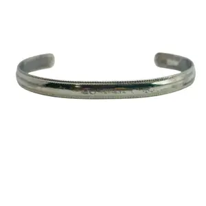 Sterling Stamped Cuff Bracelet