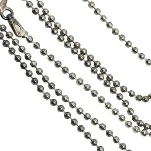 Italy Sterling Bead Chain Necklace