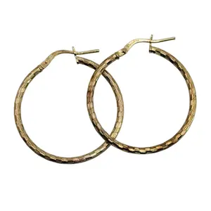Dyadema Italy Sterling Hoop Earrings