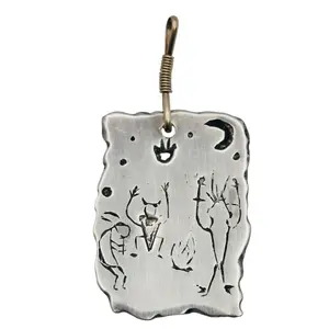 Handmade Sterling Dancing Figure Pendant