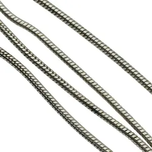 Sterling Round Snake Chain Necklace