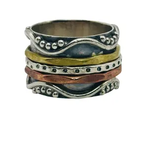 Sterling Spinning Band Ring Sz 7