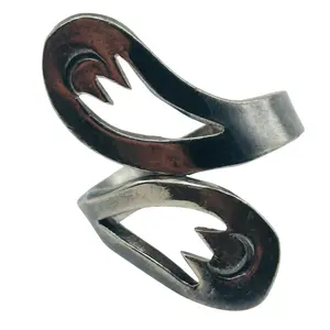 Mexico Sterling Bypass Ring Sz 8