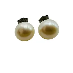 Signed Sterling Pearl Earrings