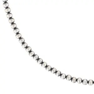 Louise Joe Navajo Sterling Oxidized Bead Necklace