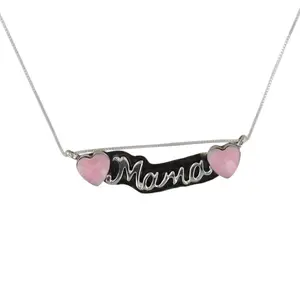 Charlene Yazzie Navajo Sterling Pink Conch Mama Necklace