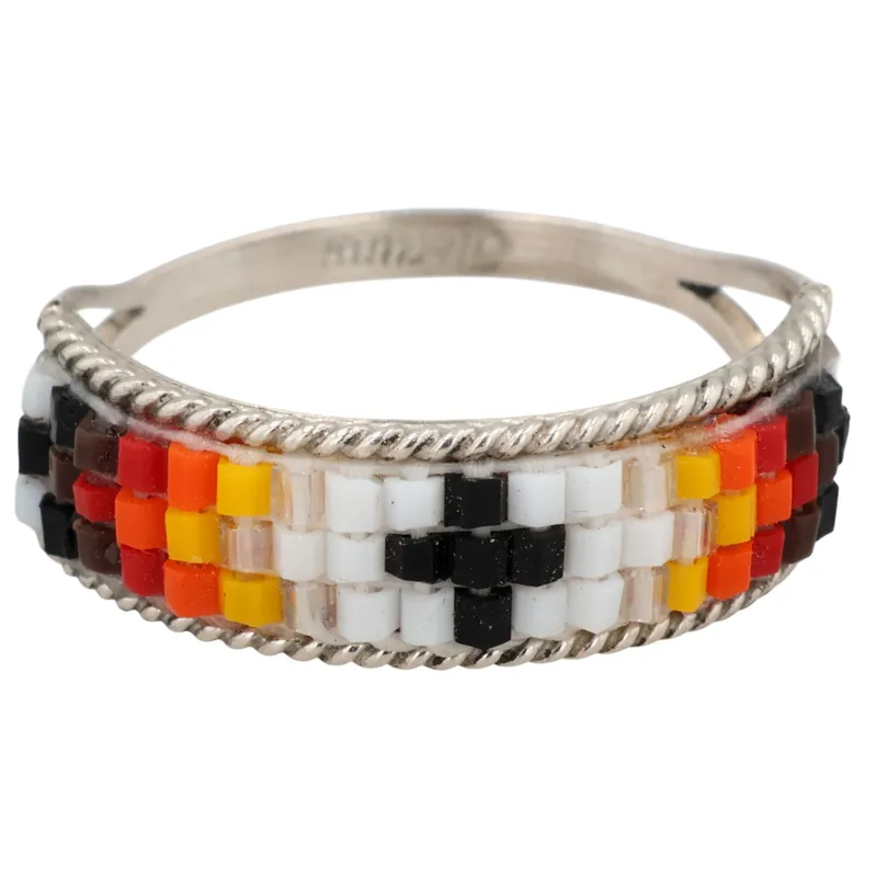 Lucille Romone Navajo Sterling Microbead Ring Sz 8.5 from auction in Ravenna, Ohio — image 38