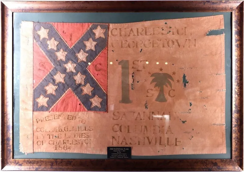 1864 CHARLESTON GEORGETOWN FLAG REPRODUCTION from auction in Tallahassee, Florida — image 17
