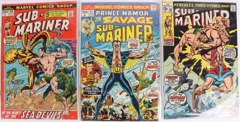 SUB-MARINER SILVER AGE COMICS- #29, 54, & 67 from auction in Tallahassee, Florida — image 23