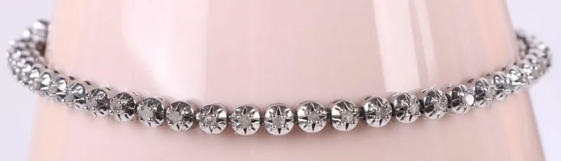 0.50CTW EARTH-MINED DIAMOND STERLING BRACELET from auction in Tallahassee, Florida — image 10