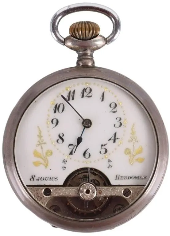 ANTIQUE HEBDOMAS 8 DAYS SPRING BREGUET POCKETWATCH from auction in Tallahassee, Florida — image 30