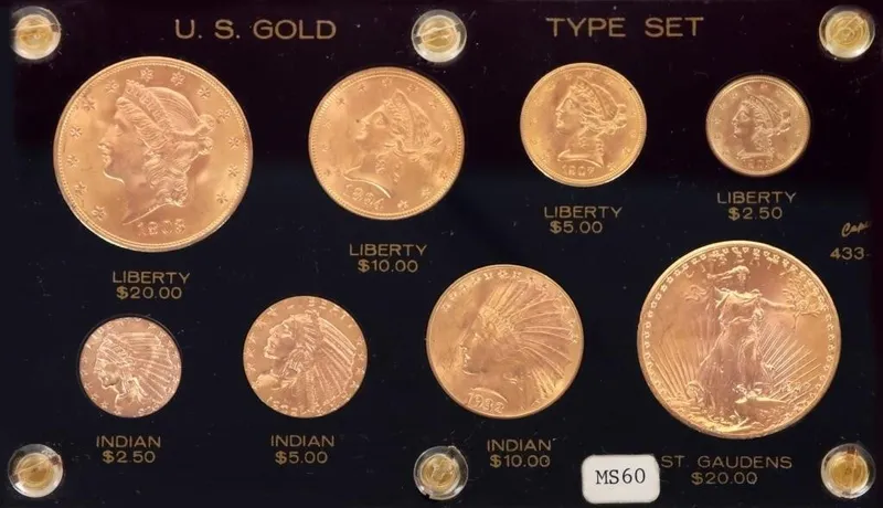 RARE PRE-1933 U.S. GOLD 8-COIN TYPE SET 3.628OZT from auction in Tallahassee, Florida — image 40