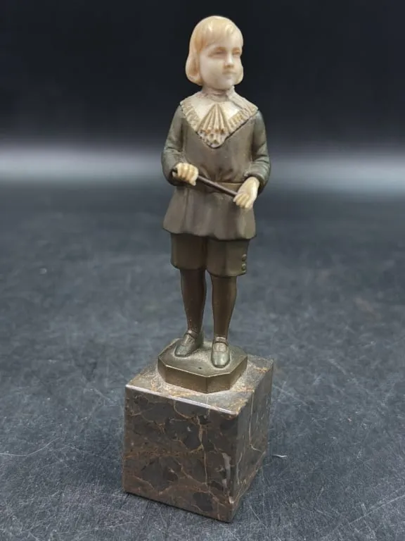 Art Deco Chryselephantine Sculpture from auction in Orange Cit y, Florida — image 4
