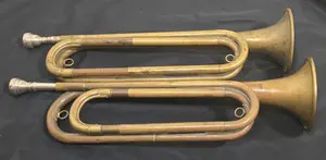 WWI-WWII US Regulation M1892 Field Bugles