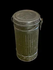 WWII German Wehrmacht Gas Mask Canister, Complete