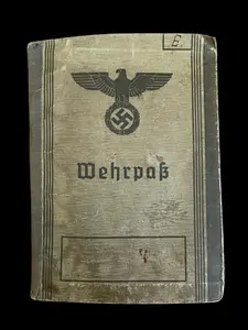 WWII German Wehrpass Named to Alfons Edir
