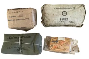 WWII German Medical Dressings Group with Ostland