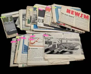 Large Lot of WWII "Newsmap for the Armed Forces"
