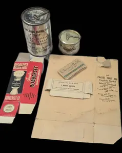 WWII Sealed C-Ration & Pemmican GI Gear Lot