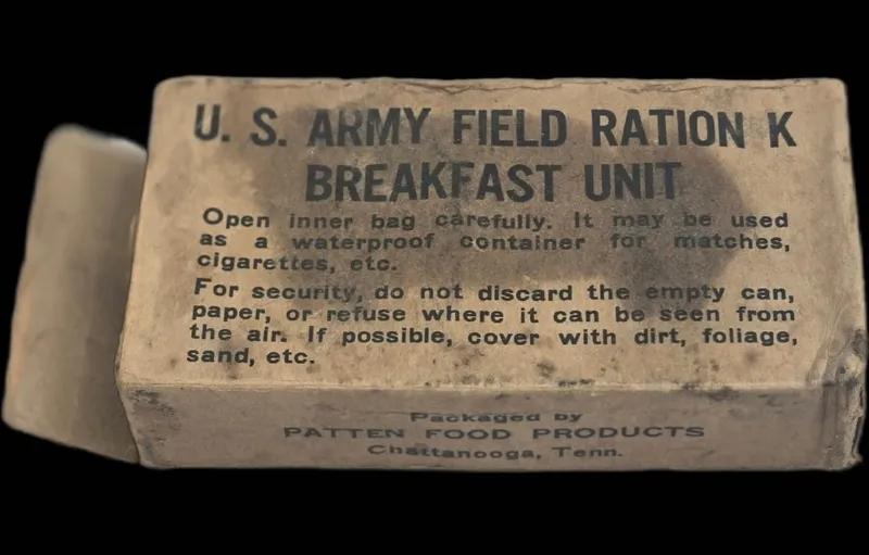 SCARCE WWII K-Ration Breakfast Unit, Patten Food from auction in MINOA, New York — image 13