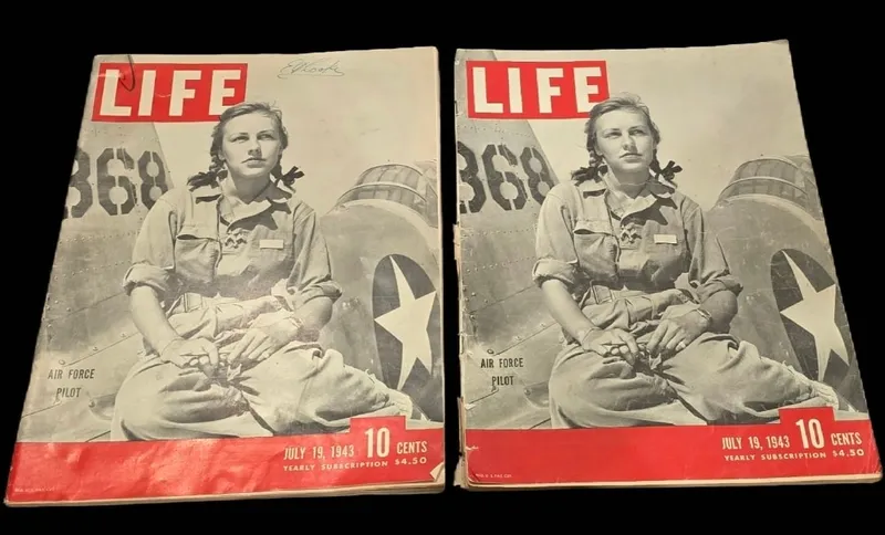 Pair of WWII WASP LIFE Magazines - July 19, 1943 from auction in MINOA, New York — image 15
