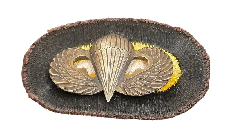WWII 101st Theater-Made Jump Wing & Oval from auction in MINOA, New York — image 23