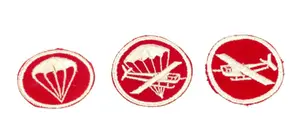 WWII Airborne Artillery Cap Patch Trio